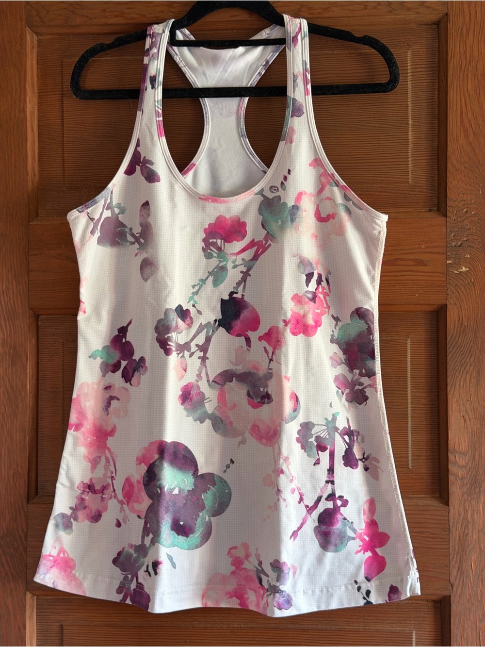 Lululemon Cool Racerback Blurred Blossoms Multi Colour Size 12 - Picture 4 of 8